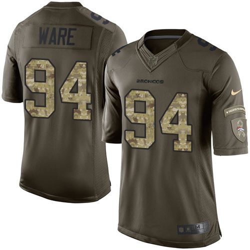 Nike Broncos #94 DeMarcus Ware Green Men's Stitched NFL Limited Salute To Service Jersey - Click Image to Close